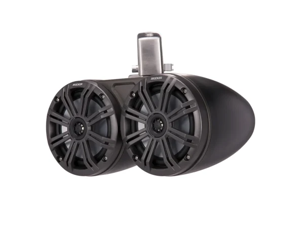 KICKER KMTC65 6.5" LED Coaxial Dual Tower System - Black w/Charcoal Grille