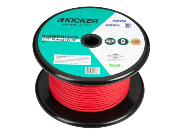 KICKER KMWPR8200 200' 8AWG Power Wire - Red