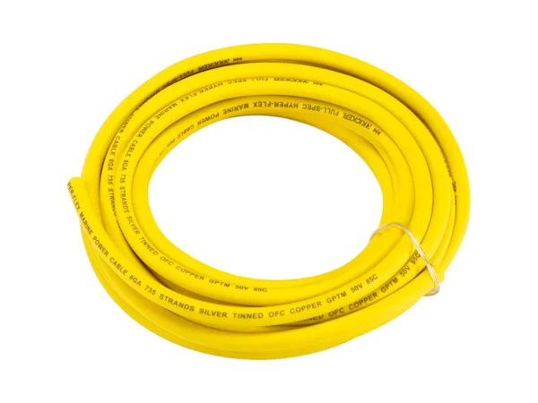 KICKER KMWPY820 20' 8AWG Power Wire - Yellow