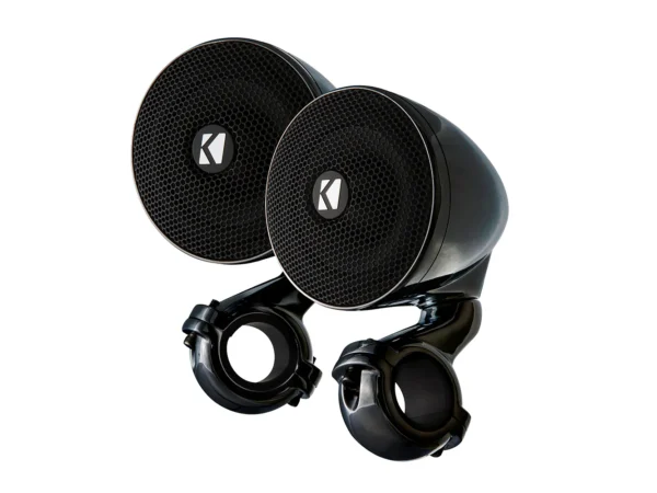 KICKER PSM 3" Weather-Proof Mini Enclosed Speaker Pair - 2-Ohm, Black