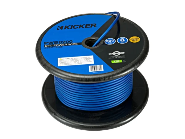 KICKER PWB8200 200' 8AWG Power Wire - Blue