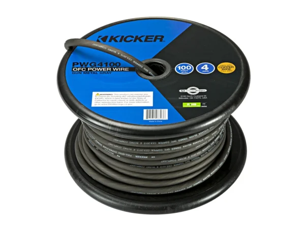 KICKER PWG4100 100' 4AWG Power Wire - Grey