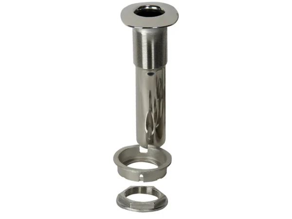 C.E. Smith 80 Series Screwless Flush Mount Rod Holder - 0 Degree - Stainless Steel - Swivel Bottom - Black Liner