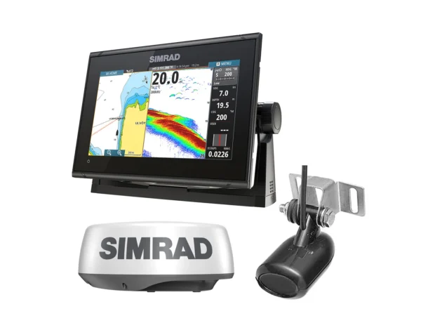 Simrad GO9 XSE Combo w/Transom Mount Transducer 83/200 kHz & HALO20 Package