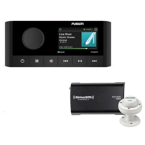 Fusion MS-RA210 2-Zone USB Stereo w/SiriusXM SXV300 Connect Tuner & Marine/RV Antenna - Image 4