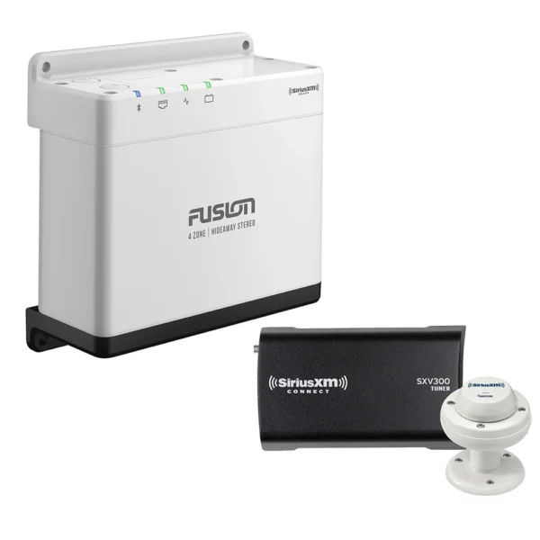 Fusion MS-WB675 Marine Hideaway Stereo w/SiriusXM SXV300 Connect Tuner & Marine/RV Antenna