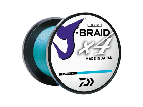 Daiwa J-BRAID x4 Braided Line - 10 lbs - 300 yds - Island Blue