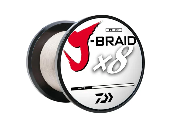 Daiwa J-BRAID x8 Braided Line - 40 lbs - 300 yds - White