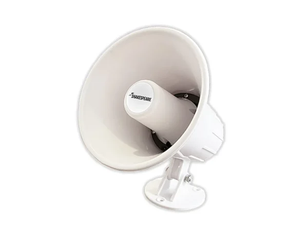 Shakespeare 15W 4-Ohm 5" Loud Hailer Speaker w/Bracket & Talkback - White