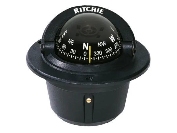 Ritchie F-50 Explorer Compass - Flush Mount - Black