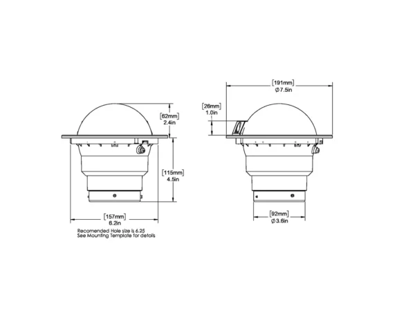 Ritchie SS-5000 SuperSport Compass - Flush Mount - Black - Image 2