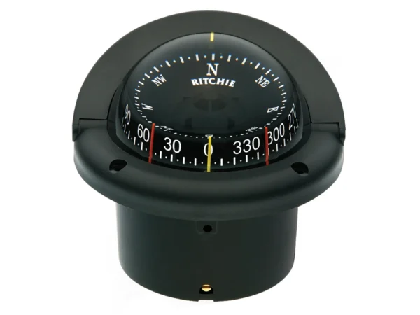 Ritchie HF-743 Helmsman Combidial Compass - Flush Mount - Black