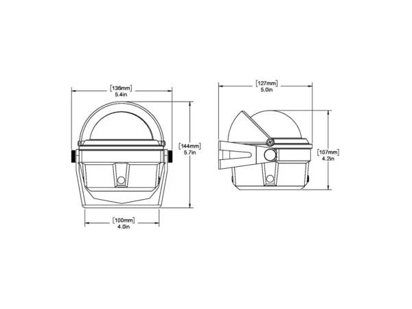 Ritchie B-80 Voyager Compass - Bracket Mount - Black - Image 2