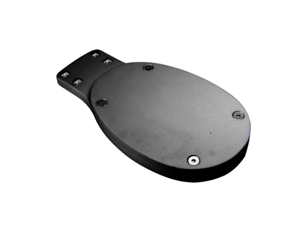 Seaview Modular Plate to Fit Searchlights & Thermal Cameras on Seaview Mounts Ending in M1 or M2 - Black