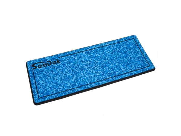 SeaDek 16” x 39" 20mm Dual Density Large Helm Pad w/SeaDek Logo - Brushed Texture - Aqua Camo/Black (406.4mm x 990.6mm x 20mm)