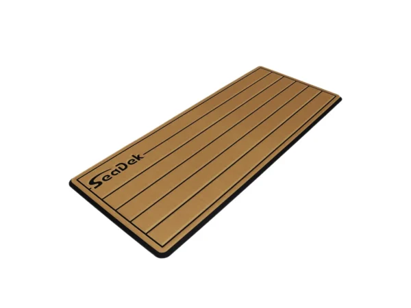 SeaDek 16” x 39" 20mm Dual Density Large Teak Helm Pad w/SeaDek Logo - Brushed Texture - Mocha/Black (406.4mm x 990.6mm x 20mm)