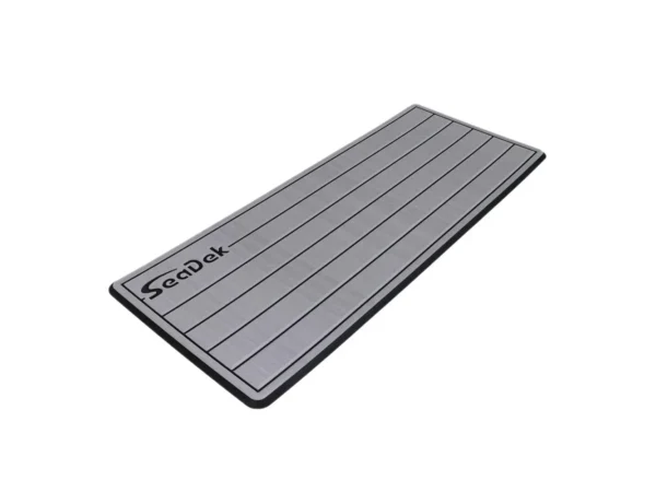 SeaDek 14” x 36" 20mm Dual Density Small Teak Helm Pad w/SeaDek Logo - Brushed Texture - Gray/Black (355.6mm x 914.4mm x 20mm)