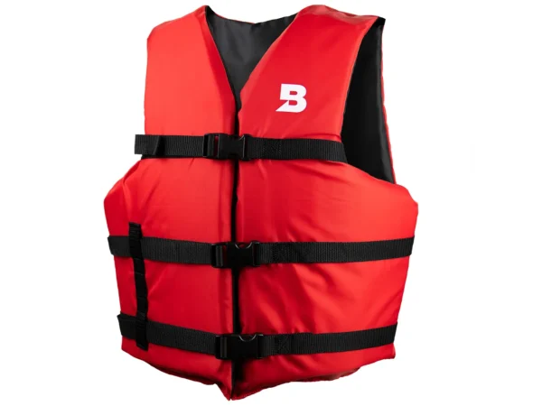 Bluestorm Type III General Boating Adult Universal Foam Life Jacket - Red