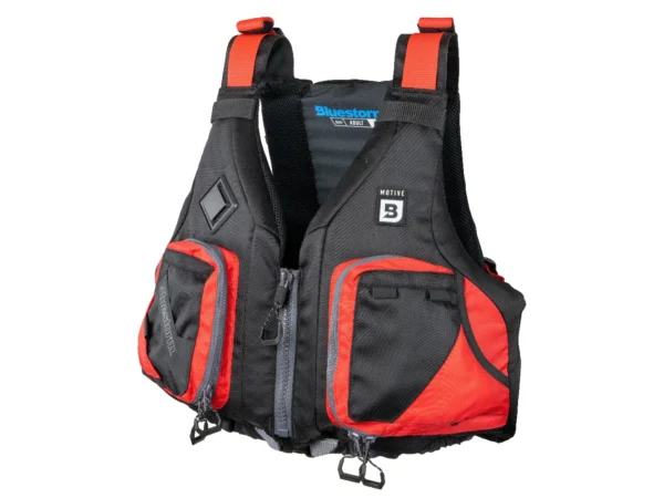 Bluestorm Motive Kayak Fishing Vest - Nitro Red - S/M