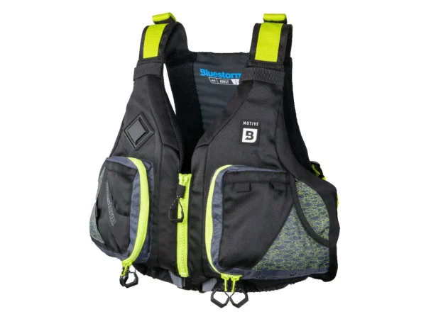 Bluestorm Motive Kayak Fishing Vest - Hi-Vis - S/M