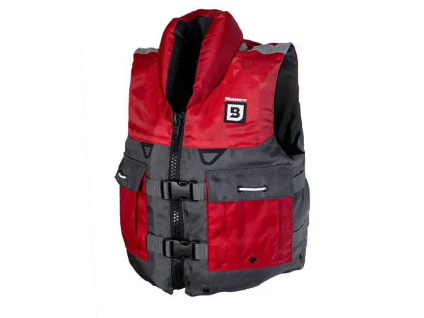 Bluestorm Classic Youth Fishing Life Jacket - Nitro Red