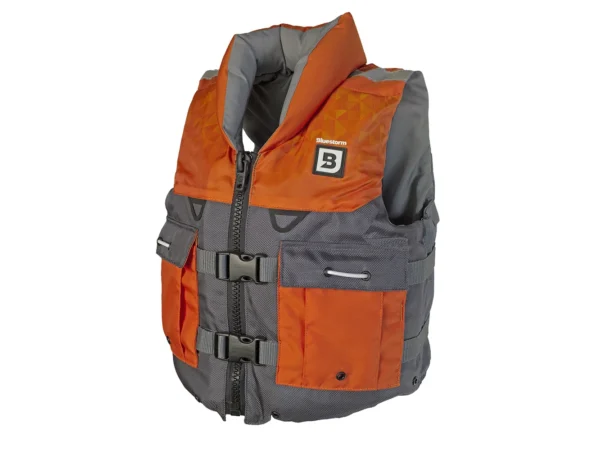 Bluestorm Classic Youth Fishing Life Jacket - Optic Orange