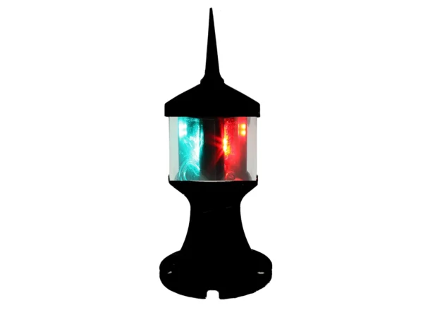 Lunasea Tri-Color/Anchor Zero Emission Light Fixture - 12V - Black