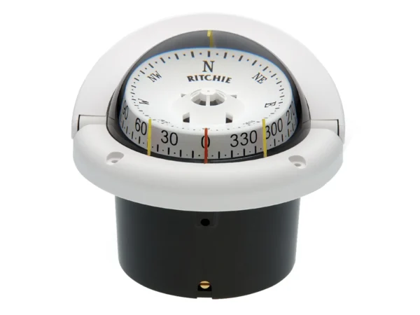 Ritchie HF-743W Helmsman Compass - Flush Mount - White