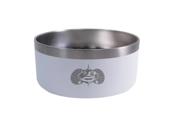 Toadfish Non-Tipping Dog Bowl - White