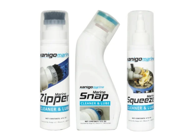 Xanigo Marine 3-Piece Marine Zipper & Snap Lube Set