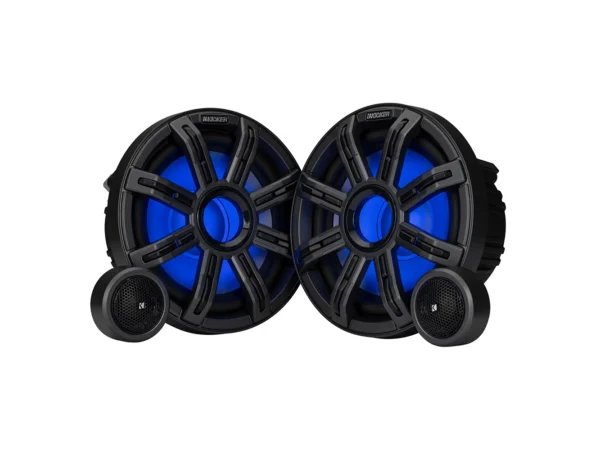 KICKER 8" Premium Marine Component Speakers - 4-Ohm