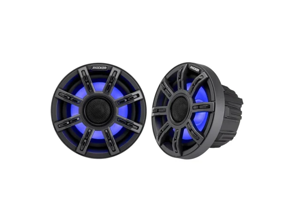 KICKER 6.5" Premium Marine Coaxial Speakers - 4-Ohm