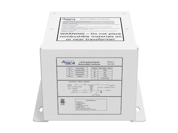 ASEA Power Systems 3.6 kVA Isolation Transformer