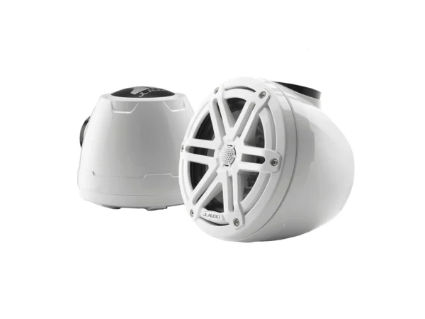 JL Audio M3 VeX™ Series 6.5" Enclosed Coaxial Speakers w/White Sports Grilles - M3-650VEX-Gw-S-Gw