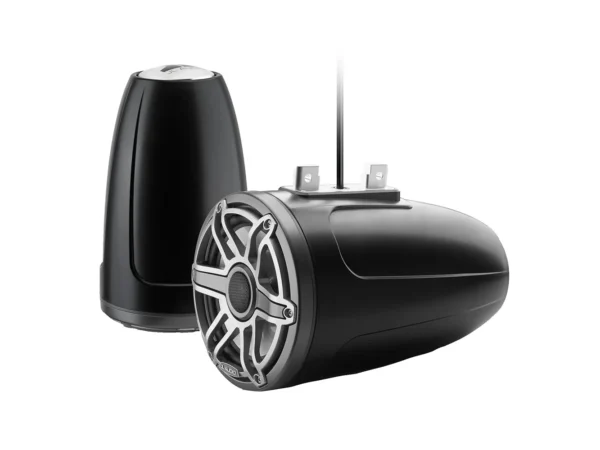 JL Audio M6 Series 7.7" Enclosed Tower Coaxial System w/Titanium Sport Grille - M6-770ETXv3-Sb-S-GmTi