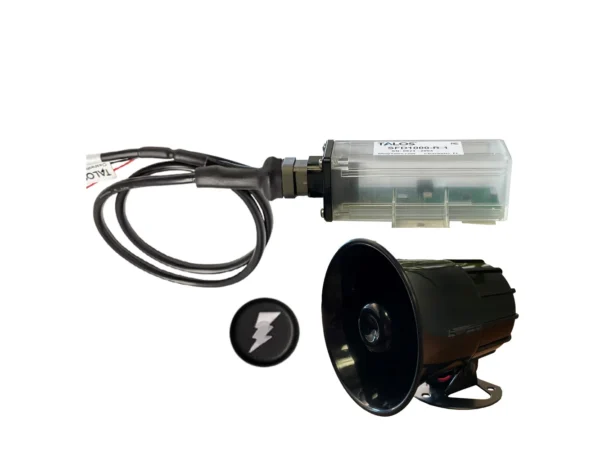 TALOS Remote Housing Lightning Detection System w/20' Cable & External Horn - Black Round Indicator & 45' Horn Cable