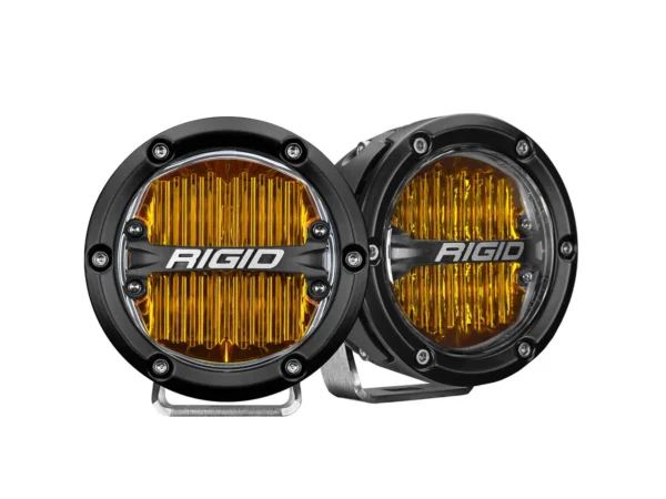 RIGID Industries 360-Series 4" LED SAE Fog Beam - Yellow - Set of 2