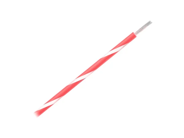 Pacer 14 AWG Gauge Striped Marine Wire 500' Spool - Red w/White Stripe