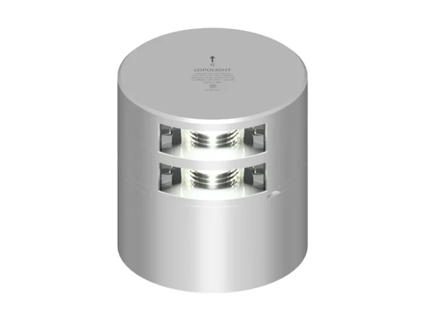 Lopolight Double Stern Light - 2nm w/Connector & Alu-Base - Silver