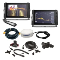 Lowrance Elite™ FS 12 BOAT in A BOX with Active Imaging 3-in-1 - 2 Displays, TD, GPS Antenna, Starter Kit, 25' Ethernet Cable