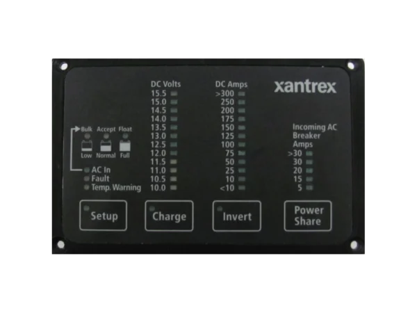 Xantrex Heart FDM-12-25 Remote Panel, Battery Status & Freedom Inverter/Charger Remote Control