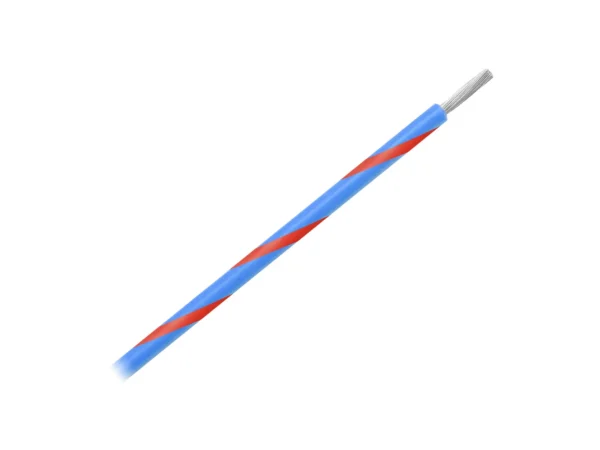 Pacer 14 AWG Gauge Striped Marine Wire 500' Spool - Blue w/Red Stripe