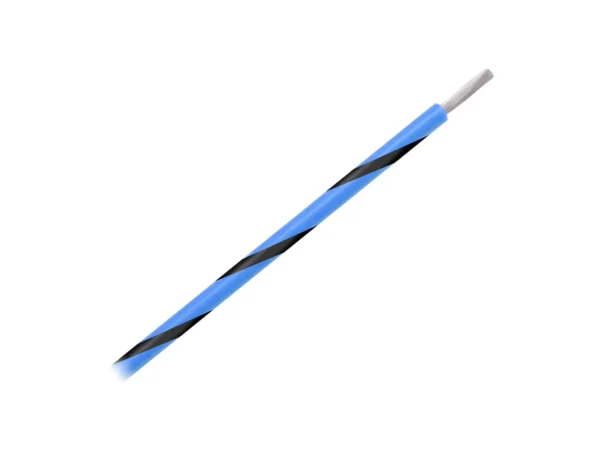 Pacer 14 AWG Gauge Striped Marine Wire 500' Spool - Blue w/Black Stripe