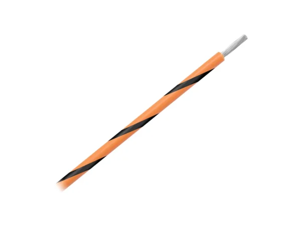 Pacer 14 AWG Gauge Striped Marine Wire 500' Spool - Orange w/Black Stripe
