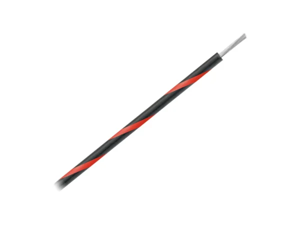 Pacer 14 AWG Gauge Striped Marine Wire 500' Spool - Black w/Red Stripe