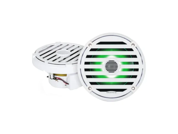 Aquatic AV ELITE 6.5" RGB Speakers - White - Pair