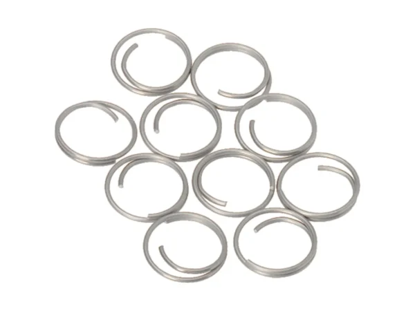 Barton Stainless Steel Large Split Rings - 14mm - 10-Pack