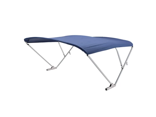 SureShade Power Bimini - Clear Anodized Frame - Navy Canvas