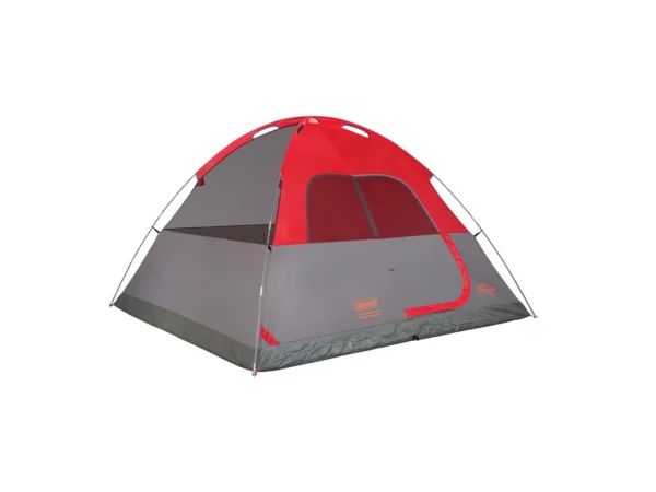 Coleman 6-Person Flatwoods II™ Lightweight Dome Camping Tent - Red