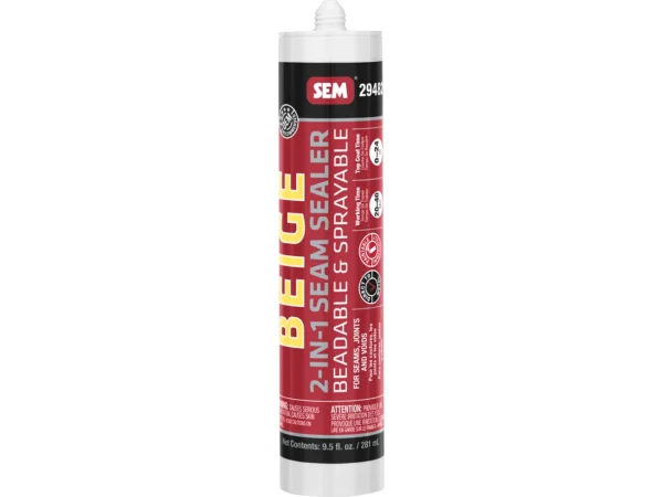 SEM 2-IN-1 Seam Sealer - 9.5oz Tube - Beige